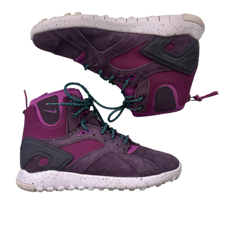 Women's High-Top Athletic Sneakers in Plum